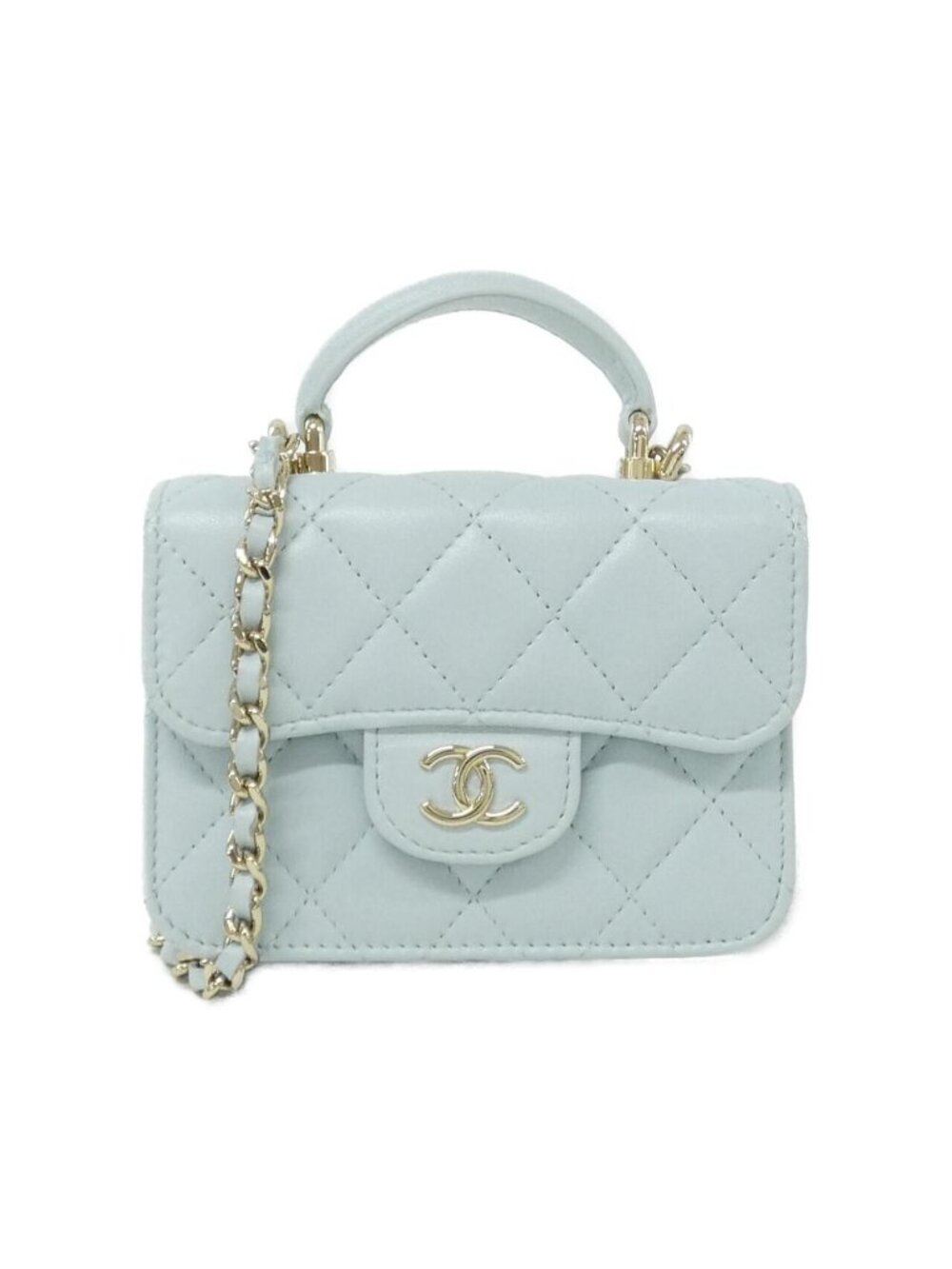 Chanel Chain Clutch Blue
